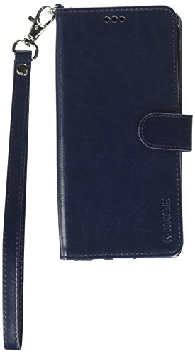 Galaxy Note 8 Case, K-Moze Galaxy Note 8 Wallet Case [4 Card Slots ] [Wrist Strap] [Stand Feature] PU Leather Flip Wallet Case Cover for Galaxy Note 8 - Blue