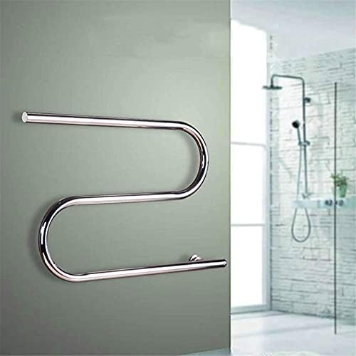 Stainless Steel Heated Towel Warmer Rack with Rotatable S Type Design for Kitchen Bathroom Toilet Electric Intelligent Thermostat Radiator