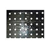 TianranRtStore Perforierte PE-Isolierung, landwirtschaftliche perforierte Folie, Kunststoffmulch, Terrasse, Rasen und Garten .O334 (Black, One Size)
