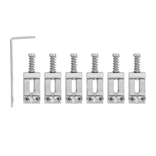 Joyance Resonator - Pantalla de agujero de sonido para guitarra, 2 piezas de insertos de cubierta de agujero de sonido para guitarra resonadora, pantalla de metal para piezas Dobro, plata, compatible