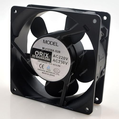 CYRMZAY Ventilador Compatible para ORIX MU1238A-52B 200-230V 16-13.5W 12CM 12038 Ventilador refrigeración