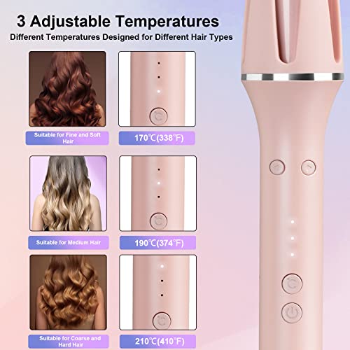 Automatic Curling Iron, Automatic Hair Curler With Dual Voltage, Easy To Operate,There Are 3 Temperatures,30 Seconds Fast Heating,Anti-Scald,Automatic Shut-Off,Styling Long-Lasting Auto Hair Curler #TOP2