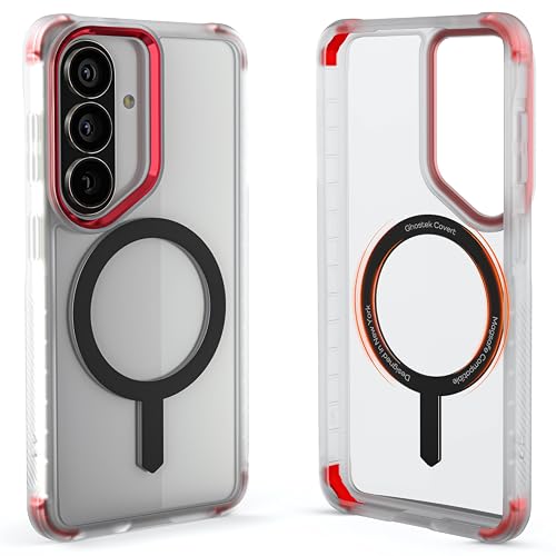 Image of Ghostek Covert Clear S26 Case MagSafe Compatible with Magnetic Ring, Slim Thin Shockproof Phone Cover Designed for 2026 Samsung Galaxy S26 (6.3 inch) (Clear)