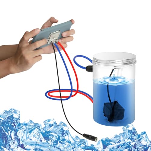 DIY Mobile Phone Cooler for Gaming and Live Streaming,Innovation Highly Efficient Water Cooled Semiconductor Mobile Phone Radiator for Phones Tablets