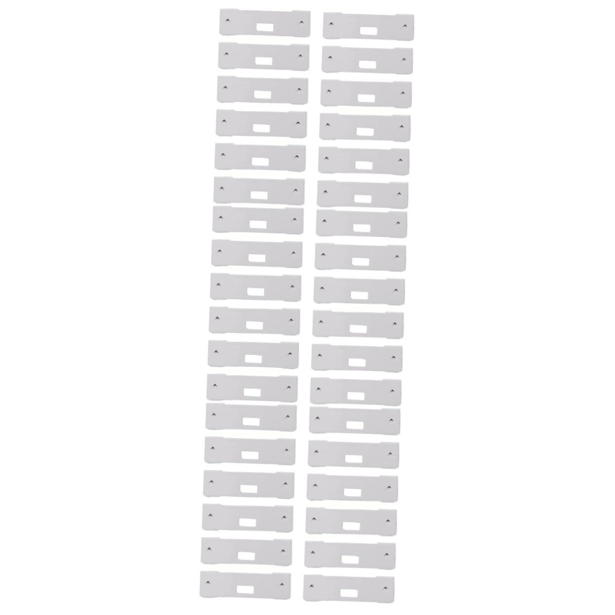 Garneck 3sets Vertical Shutter Accessories Blind Repair Tabs Vertical Blind Vane Repair Clips Blind Repair Parts Vertical Binds Parts Curved Repair Clips Labels Blind Vane Saver 12pcs*3