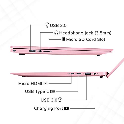 Image of AVITA LIBER V14 NS14A8INF561-BP 35.56 cm (14-inch) Laptop (Core i5-10210U /8GB /512GB SSD /FHD Display /Windows 10 Home /Intel UHD Graphics 620), Blossom Pink
