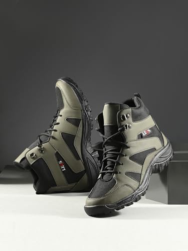 Image of Leo Men's Waterproof Non-Slip Lightweight Outdoor Mid Top Ankle Boots For Men Boots For Men