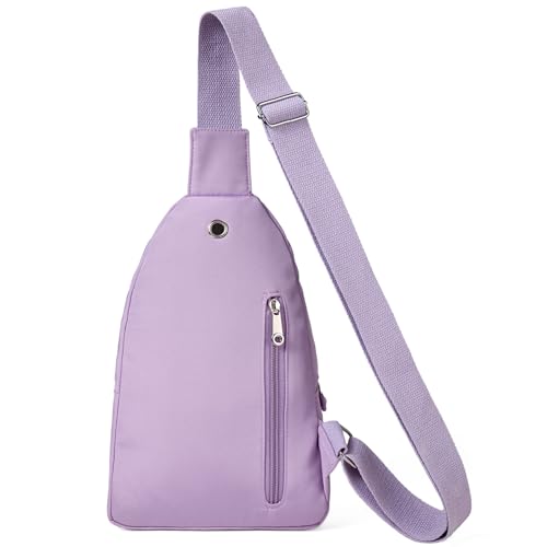 Image of Banelu Small Sling Backpack Crossbody Bags for Women, Small Sling Bag Cross Body Bag Crossbody Purses - Purple