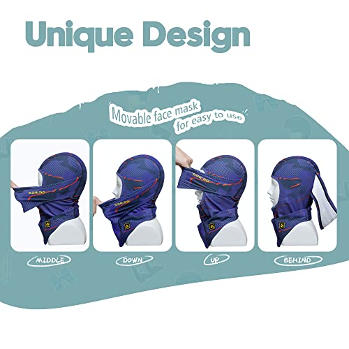 SAITAG Sturmhaube Kinder Balaclava Skimaske Winter Sturmmaske Jungen Mädchen Vollgesichtsabdeckung für Ski Schneeball Kampf und andere Outdoor-Sportarten Kindermasken – Bild 5