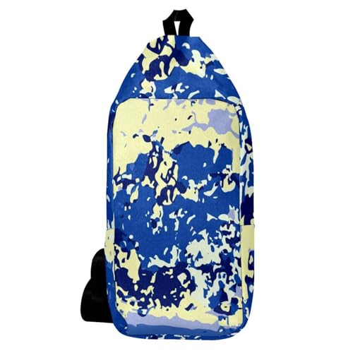 Sac à dos abstrait grunge bandoulière pour festival et voyage