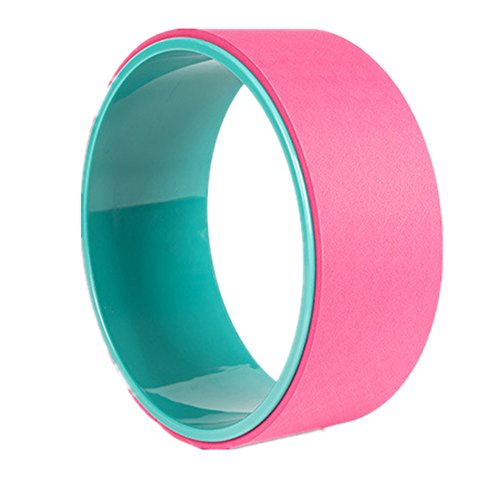 Yingm Yoga Wheel Prop Dharma Exercise Wheel For Increased Flexibility Stretching Yoga Wheel Helps Stretch and Release Home Fitness Exercises for the Back Releasing Muscle Tension