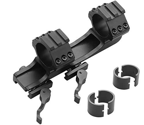 Atom Optics Scope Mounts Rings 1inch / 30mm QD Cam Locks Quick Release Cantilever Picatinny Weaver 20mm Rail Hunting