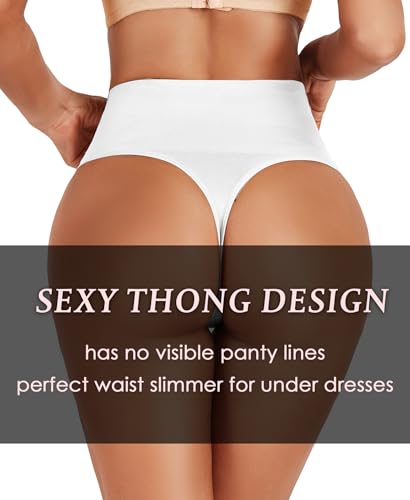 Image of Seamless Thong Shapewear for Women Tummy Control Body Shaper Panties Girdle High Waist Shaping Underwear