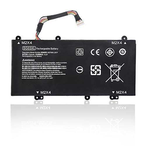 SG03XL Batería para HP Envy M7 17-U000 17t-U000 17t-U100 M7-U000 Serie: M7-U109DX M7-U009DX 17-U011NR 17-U163CL 17-U177CL 849048-421 849049-421 HSTNN-LB8F LB7E 849049-421 850-11,55 V/61,6 WH Cover