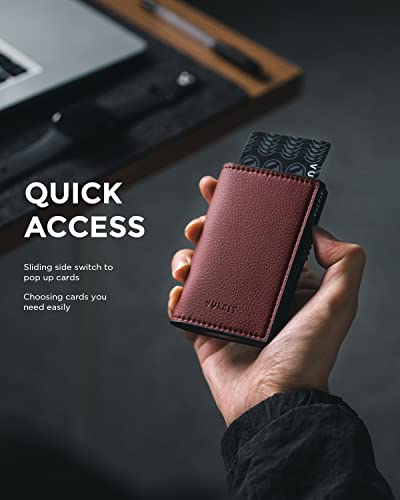 Vulkit Minimalist Card Holder Wallet Pop Up Cards Rfid Protection Holds Up To 10 Cards #TOP30