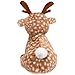 ELAINREN Lifelike Lying Sika Deer Stuffed Animals Realisitc Deer Fawn Plush Toy Simulation Brown Elk Deer Plushie Moose Doll GIfts/13.7''