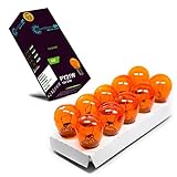 LIGHTWORLD24 10 x PY21W Blinkerlampe Blinkerbirne 12V orange gelbe Kugel Lampe BAU15s Auto Lampe S25 21W Birne Blinker Glühbirne