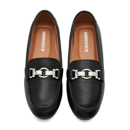 Image of VERDASCO Women's Loafers Comfort Slip-Ons Flat Work Shoes Casual Moccasins Penny Loafers Lady Dress Shoes
