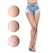 Women Fishnet Stockings – 3 4 Pairs Fishnets Tights for Dancing Party Halloween (One Size, nude, 3 pairs)