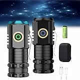 2024 Blitron Flash Light, Blitron High Powered Torches, Torches Led Super Bright Rechargeable, for Power Cuts, Camping, Hiking(2pcs-a)