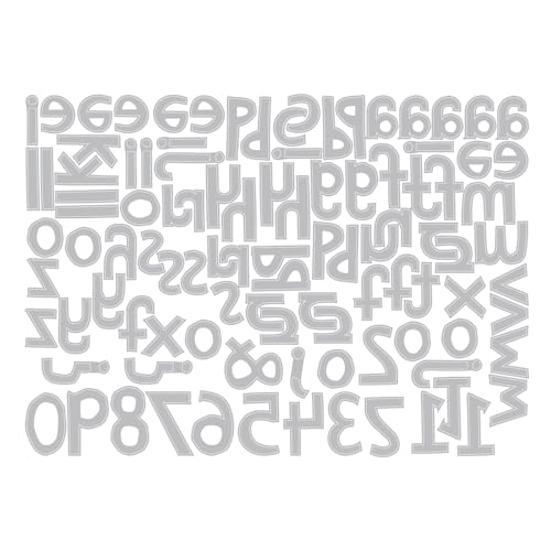 Matrices de découpe Thinlits Sizzix pour réussir vos alignements de lettres sans effort