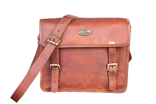 Preisvergleich Produktbild Herren-Ledertasche, Echtleder, Messenger-Taschen, Laptop- / Aktentasche