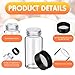 Ziliny 220 Pack 20 ml Glass Vials Clear Small Empty Glass Sample Bottles with Screw Cap Plastic Stoppers, Shims and Plastic Mini Funnels, Sample Leakproof Small Vials Storage Container (20ml)