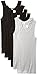 Sexy Basics Womens 6 Pack Stretch Ribbed Tank Tops