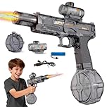 Electric Water Gun with LED Light Up for Adults & Kids,Full Automatic Squirt Gun,High-Capacity Water Blaster Soaker for Pool, Beach, Yard and Outdoor Water Play