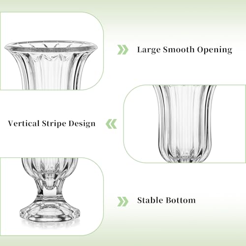 Vase en verre pour fleurs lot de 12 pièces de table - 8