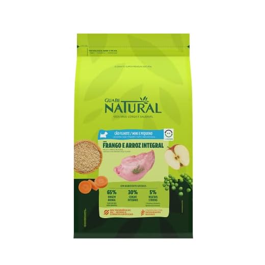 Ração Guabi Natural Cães Filhotes Raças Mini e Pequenas Frango e Arroz Integral 2,5kg