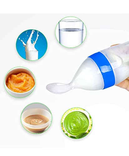 Image of Baby Feeding Set All in One 1- Baby Food Fruit Nibbler 1- Baby Food Feeder 1- Baby Heat Sensor Feeding Spoon (Multicolor27)