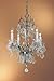 Via Firenze 4 Light Mini-Chandelier Crystal Type: Crystalique, Finish: Millenium Silver
