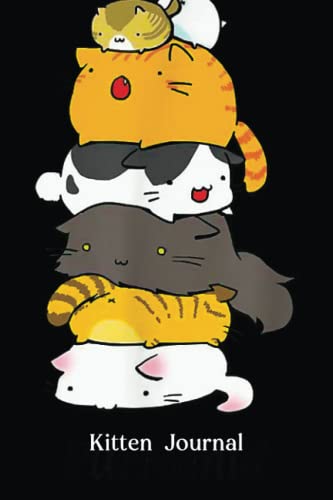 Kitten Journal: Cats Purramid Kitten Kitty Pyramid Cute Cool Funny Cat Lover Animals Lovers Diary | Kitten Notebook | Blank Lined Notebook Journal: ... Her, (Cat Journal, 120 Lined Pages, 6' X 9')