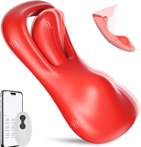 Vibratoreper Donna Professionale Piccolo Wireless, Mini Vibratore Clitoride Mutandine Vibranti, Lingua Vibrante Stimolatore Clitoride Femminile con Telecomando, Vibratore Sexytoysys Donna Coppia