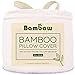 Bambusowe poszewki na poduszki | Pillow Cover | bambusowe poszewki na poduszki | regulacja temperatury | antyalergiczna poszewka na poduszkę | oddychający materiał | kolor biały | 65 x 65 | Bambaw