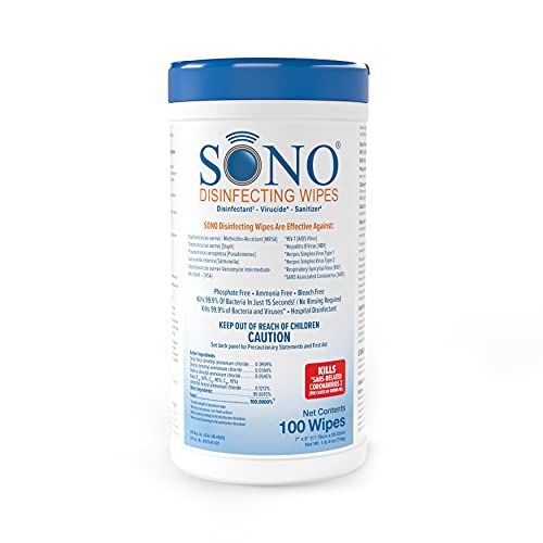 SONO Healthcare - Medical-Grade Disinfecting Wipes 100 Count