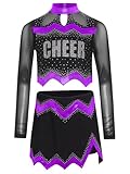 Photo Gallery yruioon vestito da cheerleading per ragazze cheerleading con brillantini, a maniche lunghe e gonna per halloween, carnevale, lilla, 122-128 cm Photo Gallery yruioon vestito da cheerleading per ragazze cheerleading con brillantini, a maniche lunghe e gonna per halloween, carnevale, lilla, 122-128 cm