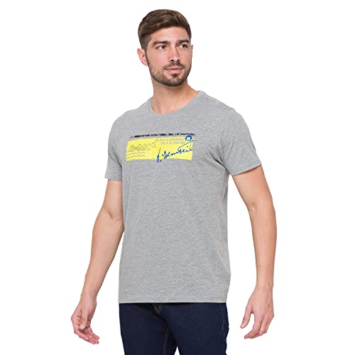 Image of Spykar Men's Printed Slim Fit T-Shirt