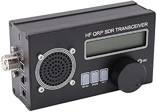 SDR Transceiver Radio Receiver HF QRP 8 Band SSB CW Shortwave Radio Receiver Transmitter Aluminium Alloy for DIY Radio Communication(US Plug)