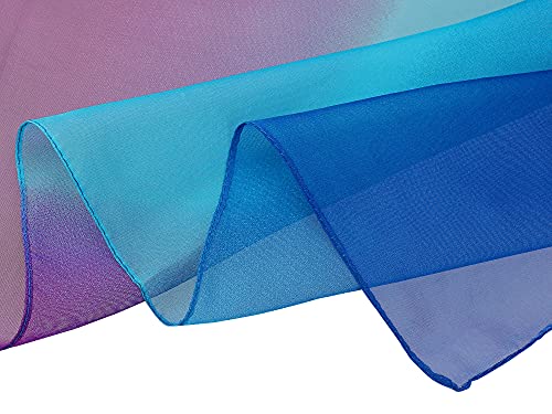 uxcell Long Chiffon Lightweight Sheer Wedding Scarf Silky Gradient Color Party Shawl Spring Summer Beach Wrap for Women4