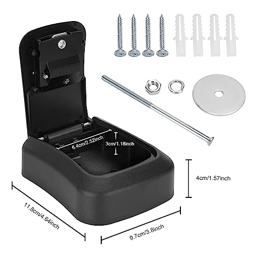Welsberg Key Box, Key Safe, Key Locker with 4-digit number code for outside and inside Key Cabinet, Combination Lock - Image 2