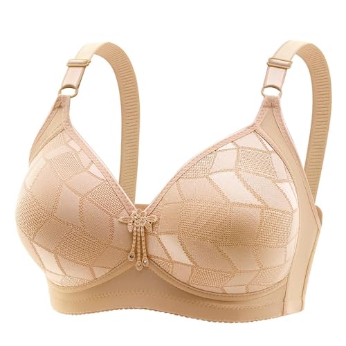 HongXINGDd Sujetador sin Costuras sin Costuras con conexión inalámbrica Push up sin Relleno para Mujer Skin 115C