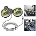 Car Rear Seat Fan Dual Head with 360 Degree Rotation USB Powered for For all Vehicle Models Adjustable Speeds and Flexible Angle Joint for Personalized Cooling