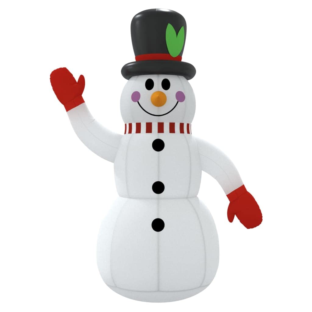 Generico Pupazzo di Neve Gonfiabile con LED 120 cm,Decorazioni Natalizie,Luci di Natale-345363