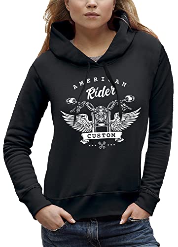 Sweat American Rider vêtement moto custom pour femme motarde