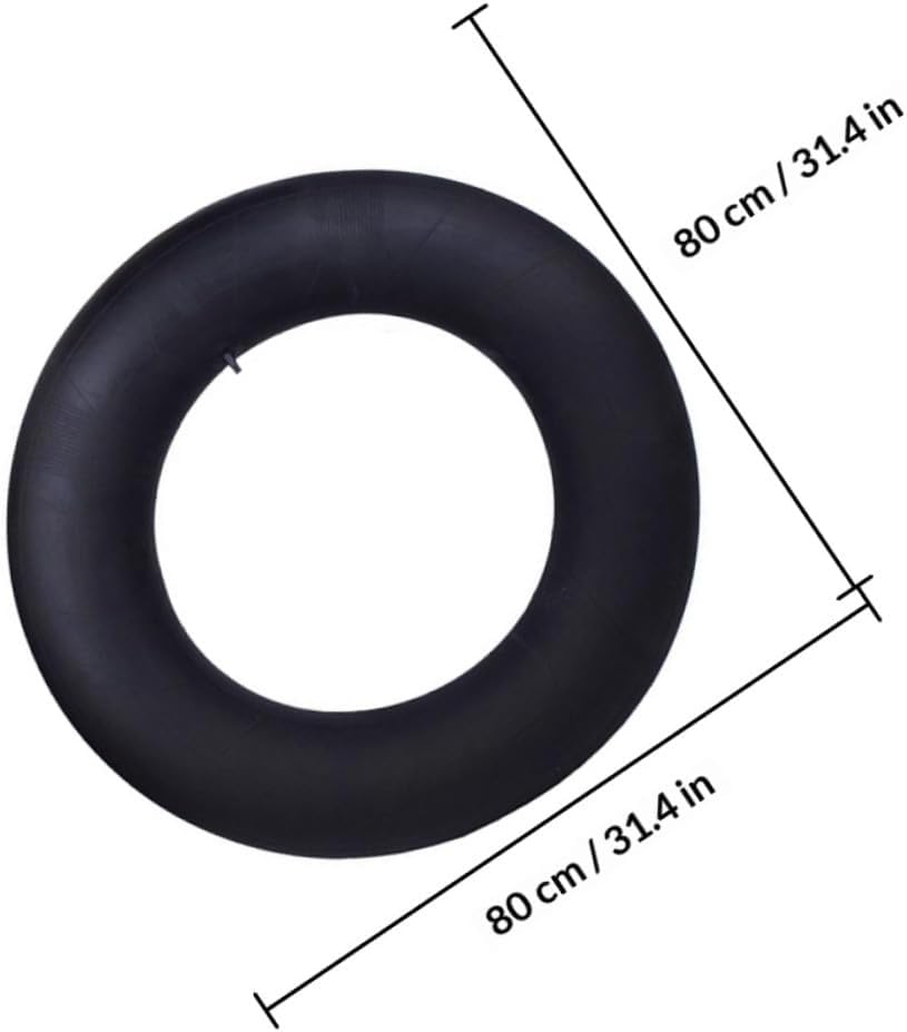 Winter Snow Tube Inner Tube 80cm Thickened Butyl Rubber Inflatable Sledding Snow Tube Sturdy Outdoor Accessory