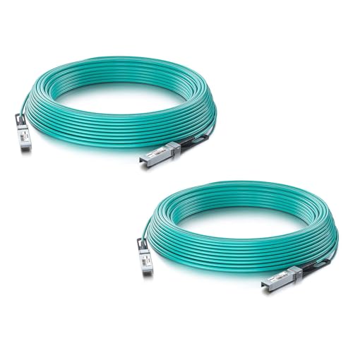 10Gtek 10G SFP+ AOC Fiber Cable for Cisco SFP-10G-AOC15M, 15m/49ft, 2-Pack