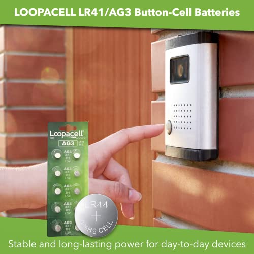 Baterías botón alcalinas LOOPACELL AG3 LR41 10 unidades miniatura 5