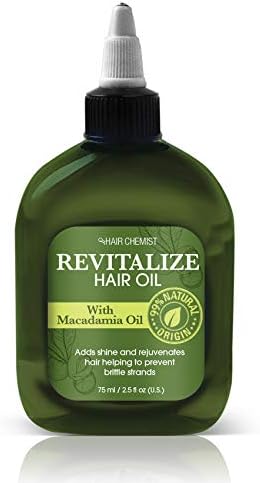 Hair Chemist Revitalize Hair Oil with Macadamia Oil 2.5 ounce
